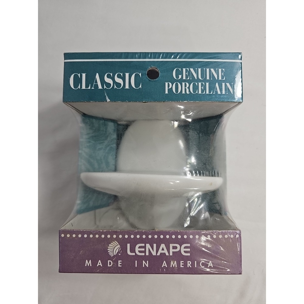 Vintage‎ Lenape Porcelain Tooth Brush Holder - White - NEW SEALED Made 1999 USA